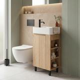 Badezimmerschrank mit Waschbecken REA Astra 43cm