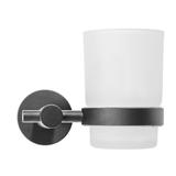 Bathroom mug 322233A LEO Dark Titanium
