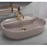 Aufsatzwaschbecken REA Aura 61 Beige Shiny