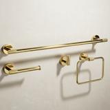 Badezimmer-Accessoire-Set GRID Gold 4-teilig