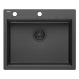 Granitspülbecken KURT 110 WORKSTATION Black