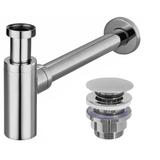 Siphon + Klik-Klak universell Chrom