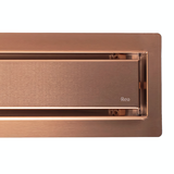 Linear drainage Rea Neox brush copper 70