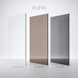 Duschwand Rea Flexi Grey / Brush Gold 140