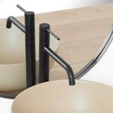Waschbeckenarmatur REA Lugano Slim Black High