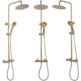Duschgarnitur mit Thermostat REA VINCENT Gold Brush