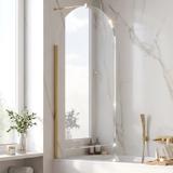 Badewanneaufsatz Rea Elegant Gold Brush 80