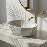 Aufsatzwaschbecken Rea Amelia Ruststone 48