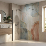Duschwand Rea Flexi Transparent / Titan 110
