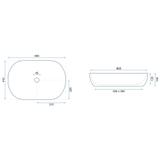 Lavoar pe blat Rea CLEO 61 WHITE MATT