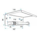Toilettenpapierhalter mit Ablage 39105A ORI Titan