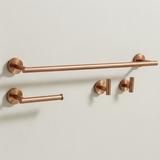 Badezimmer-Accessoire-Set Ari Brush Copper 4-teilig