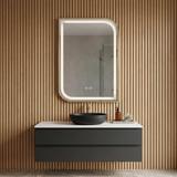 Specchio LED ZONE 70X50 BRUSH GOLD