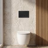 Gestell Unterputz-Set Slim 024N für WC-Becken mit HD-Taste Schwarz