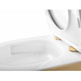 WC Schüssel Randlos Rea Carlo Mini Tornado NFQ GOLD WHITE