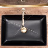Aufsatzwaschbecken REA Inga Black Marble Mat