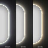 Spiegel LED OVL 50x100cm Gold