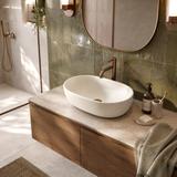 Countertop washbasin Rea Focus Creme