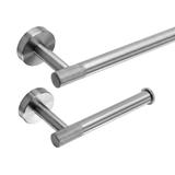 Badezimmer-Accessoire-Set GRID Brush Nickel 4-teilig