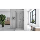 Duschkabine Rea City  90x90 Nickel Brush
