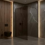 Duschwand Rea Flexi Brown / Titan 100