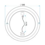Spiegel LED 60cm MMJ Black