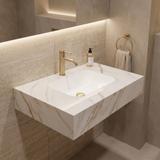 Wandwaschbecken REA Aresa Grey Gold 80