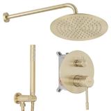 Unterputz Duschset Rea Lungo Diamond Brush Gold + BOX