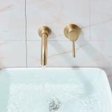 Wall Mounted faucet Rea  Lungo LONGBrush Gold + BOX