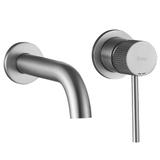 Inbouw wastafelkraan Rea Lungo Stripe Brush Nickel