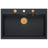 Granitspülbecken MARC 110 WORKSTATION Black