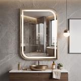 Зеркало LED ZONE 80X60  GOLD BRUSH