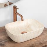 Aufsatzwaschbecken Rea BELINDA MINI TRAVERTINE MATT