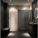 Duschvägg Walk-In Rea Flexi Grey / Chrome 90
