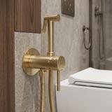 Bidetarmatur REA Lungo Loop Diamond Brush Gold