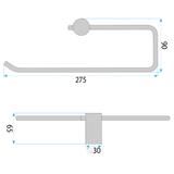 Handtuchhalter 9710 Prism Brush Nickle