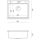 Granitspülbecken KURT 110 WORKSTATION BEIGE