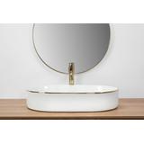 Aufsatzwaschbecken Rea Nadia white Gold edge