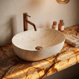 Aufsatzwaschbecken Rea Amelia Travertine Classic 48
