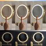 Mirror LED Glow Brush Gold