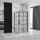 Cabina doccia Rea Molier Black Double 90x110