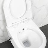 wandhängendes WC REA Carlo Lux Rimless mit Bidetfunktion