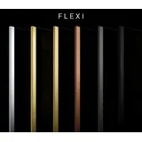Duschwand Rea Flexi Grey / Brush Gold 140