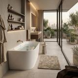 Acryl Wandmontage Badewanne CAPRI 170 cm