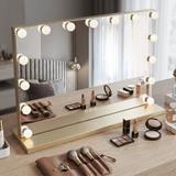 Spiegel LED HOLLYWOOD L.Gold
