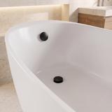 Badewannensiphon Rea mit Klick-Klack-Ablaufventil Black