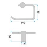 Halter für Toilettenpapier A62309G OTTO Gold