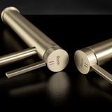 Bathroom faucet Rea Rivo Brush Gold