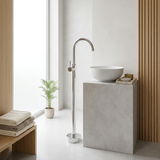 Waschbeckenarmatur freistehend Rea Lungo Chrome