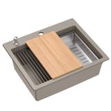 Granitspülbecken KURT 110 WORKSTATION BEIGE